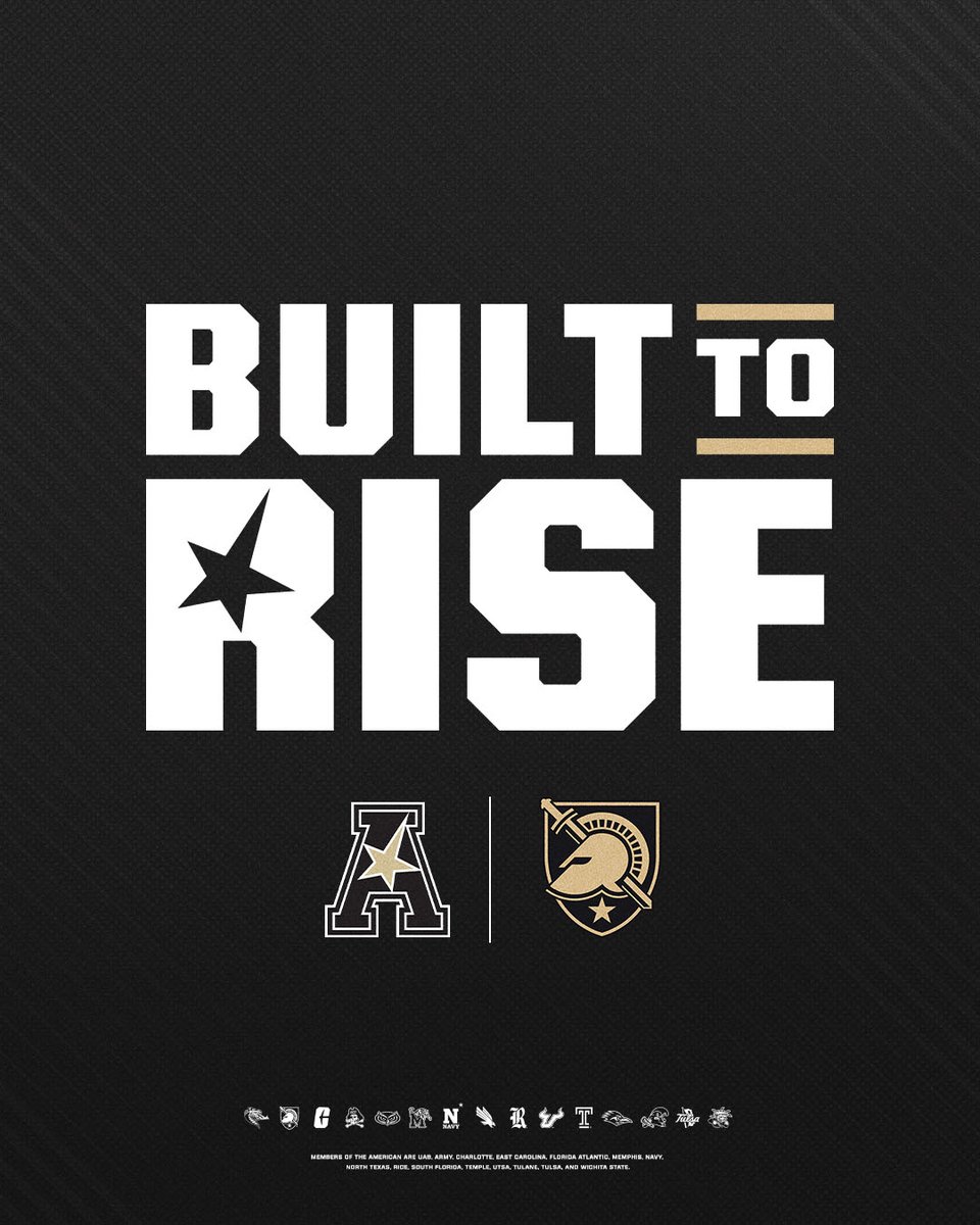 GoArmyWestPoint's tweet image. A proud member of the American Conference!
#BuiltToRise x #GoArmy