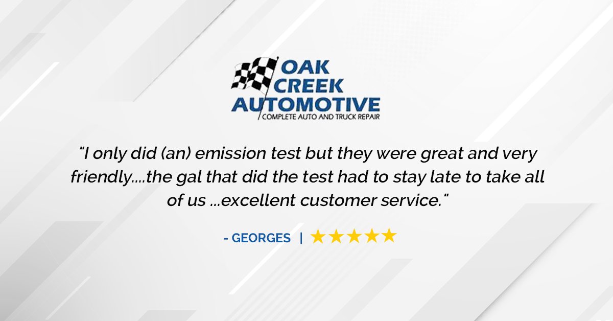 Thank you, Georges! We strive to go above and beyond for our customers here at Oak Creek Automotive. 

We love hearing from you! If you've had a recent experience with us and would like to share, leave a review on Facebook or Google. 🤩
