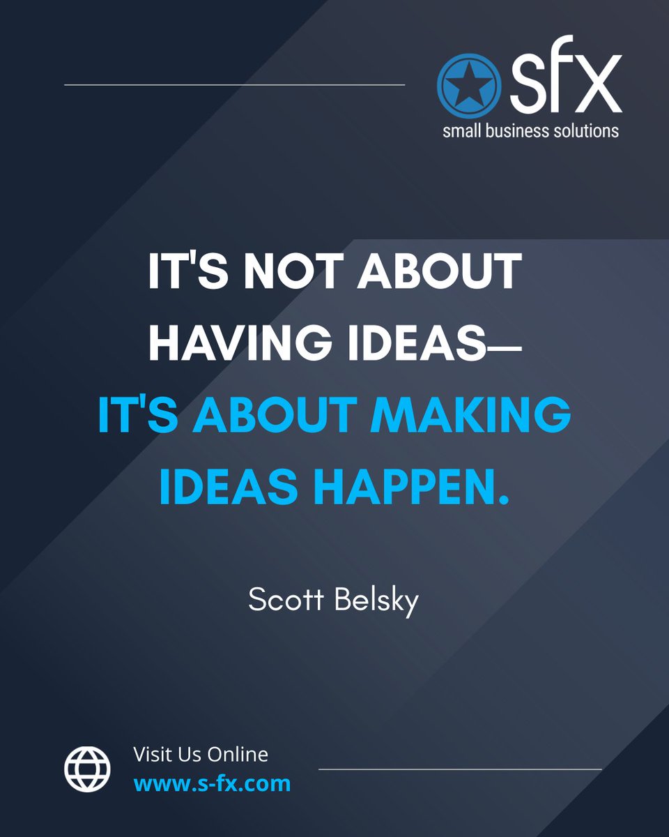 sfxdotcom's tweet image. 💡 𝐄𝐯𝐞𝐫𝐲𝐨𝐧𝐞 𝐡𝐚𝐬 𝐢𝐝𝐞𝐚𝐬

But turning them into action? That’s where real progress begins.

It’s not about having ideas—it’s about making ideas happen.

𝗧𝗮𝗸𝗲 𝘁𝗵𝗲 𝗳𝗶𝗿𝘀𝘁 𝘀𝘁𝗲𝗽 𝘁𝗼𝗱𝗮𝘆. 𝗘𝘅𝗲𝗰𝘂𝘁𝗲. 𝗕𝘂𝗶𝗹𝗱. 𝗚𝗿𝗼𝘄.

#MakeItHappen #TakeAction…