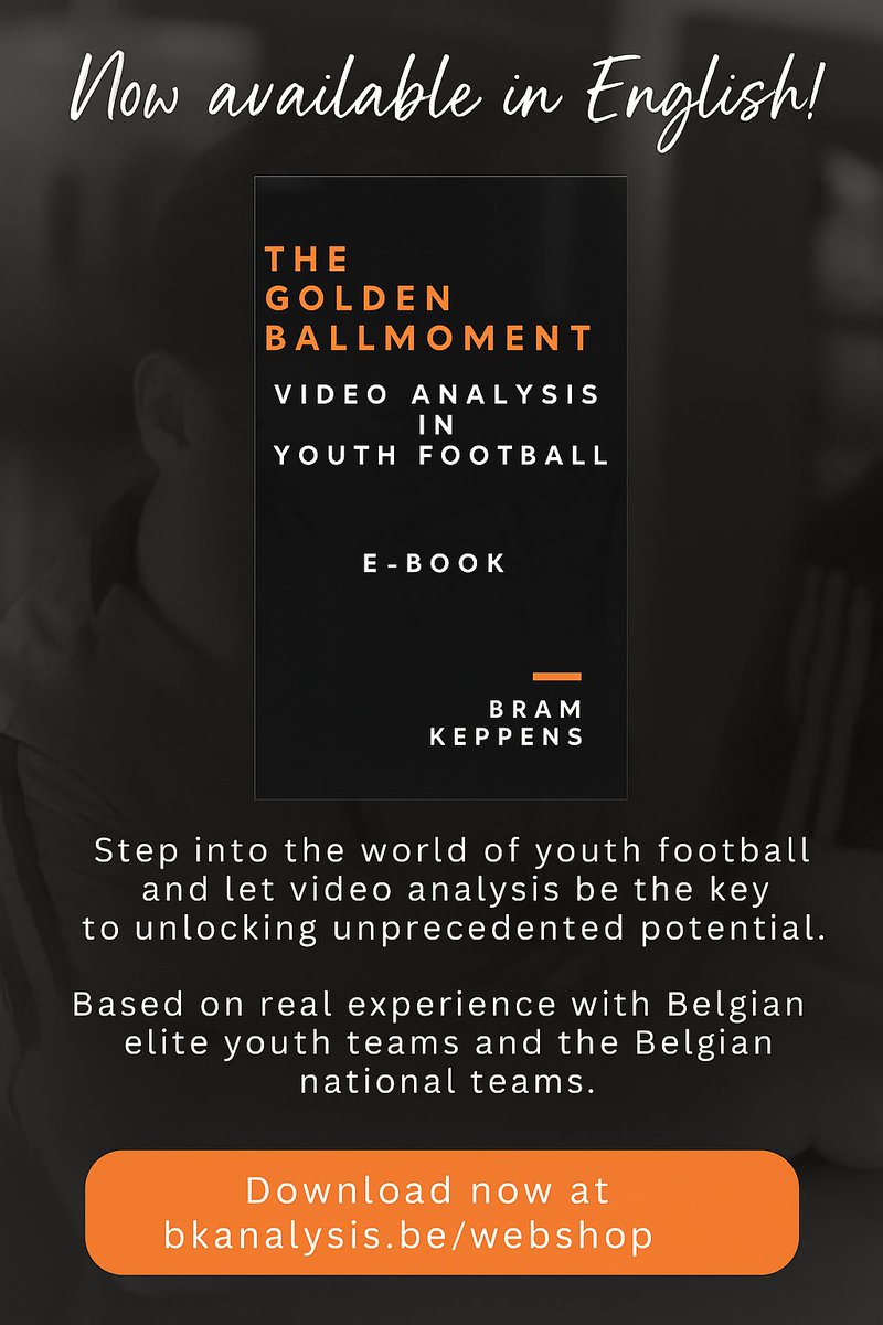 BramKeppens's tweet photo. E-Book The Golden Ball Moment: Video Analysis in Youth Football now available in English!

#videoanalysis #ebookspotlight #youthfootball #bkanalysis #ebookselibrary https://t.co/p8rG5W29kL
