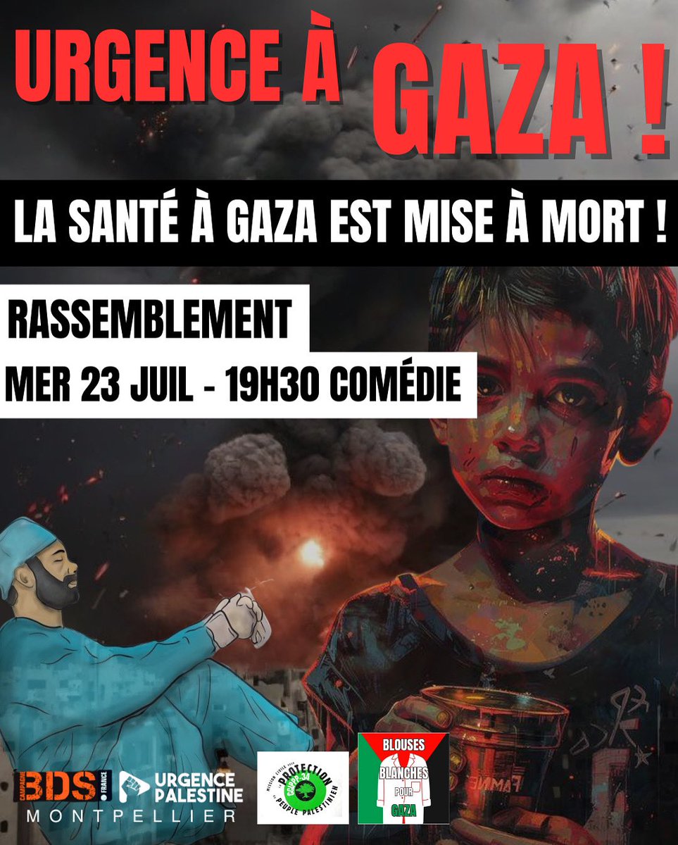 LibreGroupe's tweet image. Nouveau rassemblement contre le génocide par famine en cours!