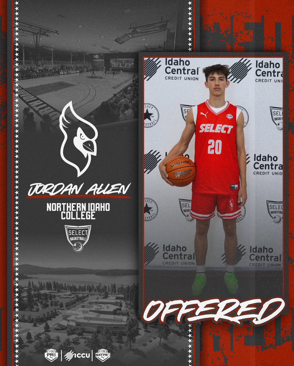 SelectHoopsUSA's tweet image. Congratulations to @Jordan20Allen for receiving an offer from @NorthIdahoCCMBB!