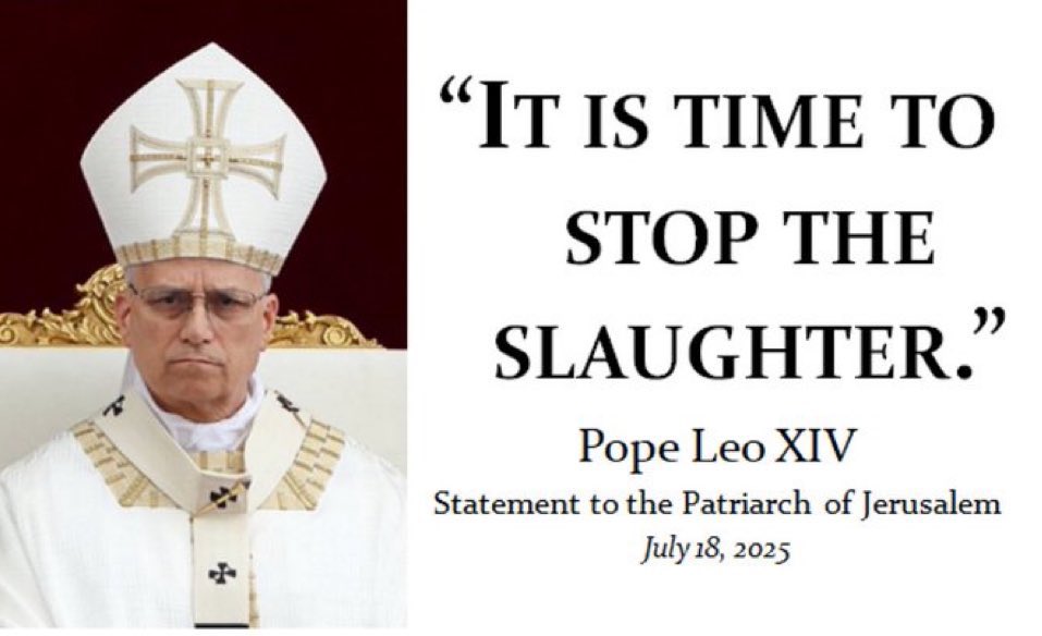 ShaneSchaetzel's tweet photo. As a Catholic, you now have a choice. You can stand with Israel, or you can stand with the pope, but you can’t do both. #DefundIsrael NOW! https://t.co/6pMIMAnKPJ