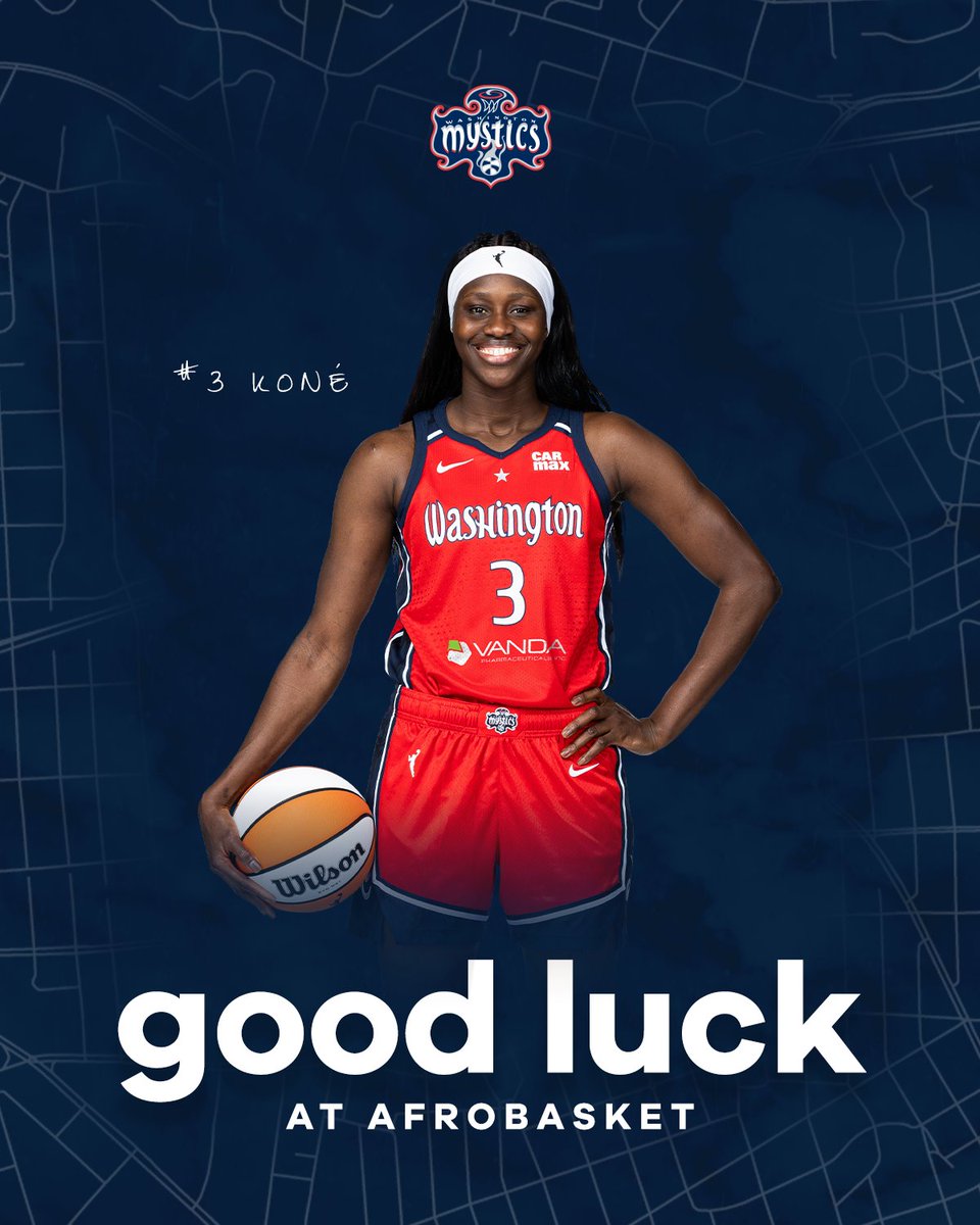 WashMystics's tweet image. The Mystics have partially suspended Sika Koné's contract as she competes at AfroBasket. She will return to the team after completion of the tournament.
Good luck to Sika and Team Mali!