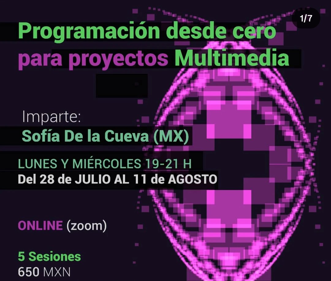 ¡¡Lxs invito a participar en mi taller de programación!! Haremos animaciones, juegos, interactividad y más... Más informes DM