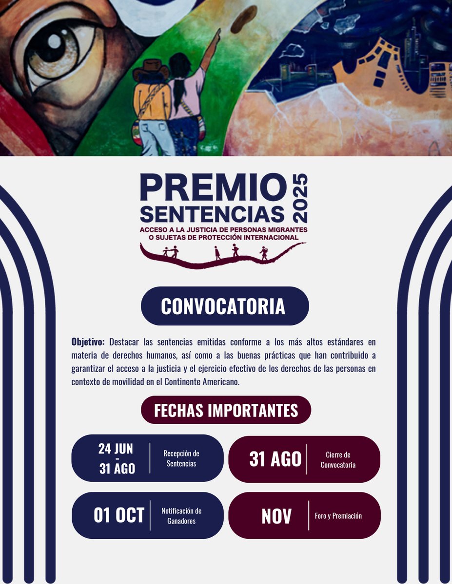 OIM_Mexico's tweet image. 🧭 El Premio Sentencias 2025 visibiliza fallos judiciales que han garantizado el acceso a la justicia para personas en situación de movilidad humana en la región. 💡

Reconocer y replicar buenas prácticas en el sistema judicial fortalece los derechos en la región.

📄 Consulta…