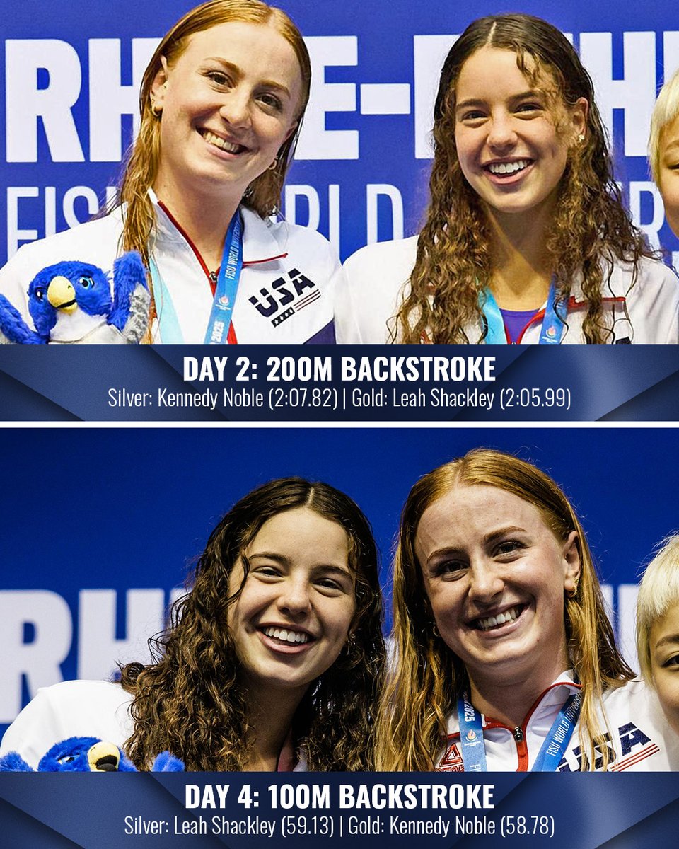 USASwimming's tweet image. Imagine alternating 1-2 performances on an international stage with your training teammate 🤯🙌
#RhineRuhr2025