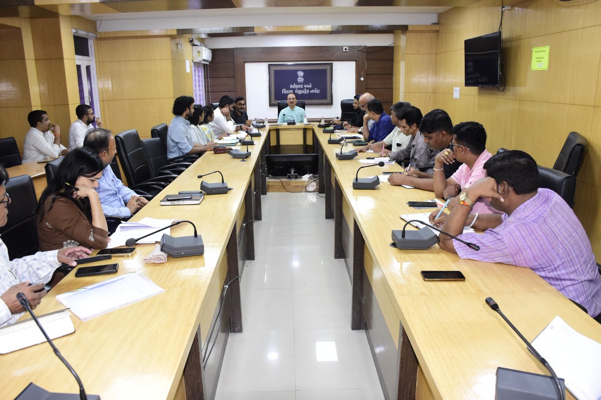 એકતા ઓડિટોરિયમ ખાતે યોજાનાર મોન્સૂન ફેસ્ટિવલ અંગેની બેઠક યોજાઈ