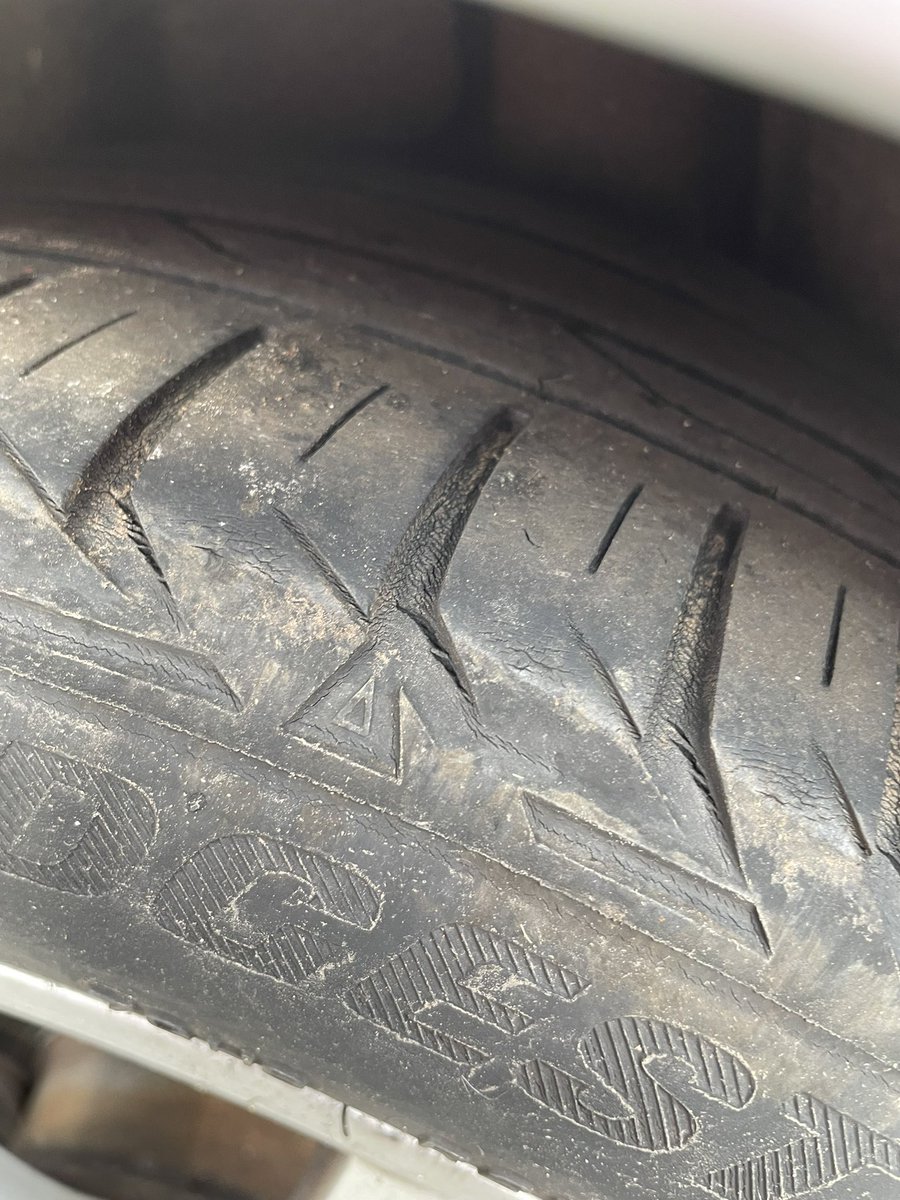 👋🏻 <a href="/Bridgestone/">Bridgestone</a> This tyre is less than two years old but is starting to crack inside the treads &amp; air is escaping (slowly but steadily- I’m having to pump them up about once a week). Presumably your warranty would cover this tyre as it’s not normal wear &amp; tear? I’m a UK customer