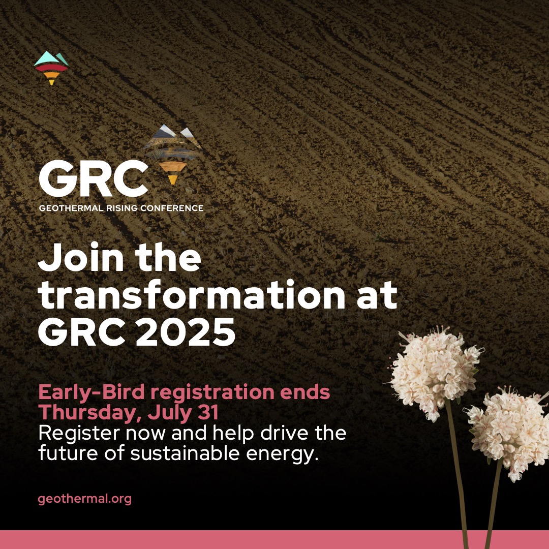 AI is transforming geothermal — and geothermal is powering AI. ♨️🤖
From smarter exploration to always-on energy for data centers, the future is connected.

⏳ 10 days left to register at the early bird rate!
🔗 hubs.ly/Q03y3Cnt0

#GRC2025 #Geothermal #AI #MachineLearning
