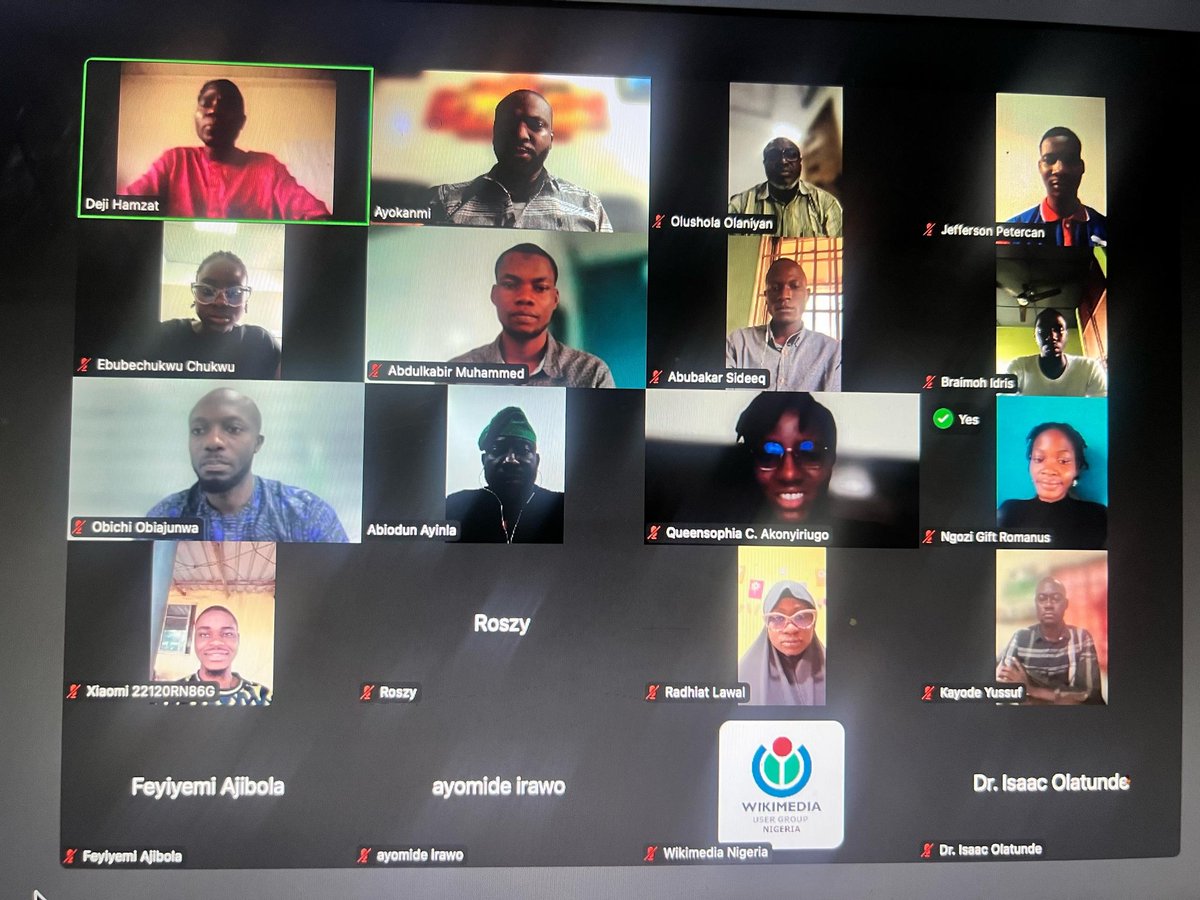 Wikimedia User Group Nigeria (@wikimediang) on Twitter photo Kicking Off the Journey!
Today, we officially onboarded the first cohort of the WikiHeritage Fellowship in Lagos! 💫
From heritage lovers to digital storytellers, these 12 amazing fellows are ready to explore, document, and preserve Nigeria’s cultural and historical gems through Kicking Off the Journey!
Today, we officially onboarded the first cohort of the WikiHeritage Fellowship in Lagos! 💫
From heritage lovers to digital storytellers, these 12 amazing fellows are ready to explore, document, and preserve Nigeria’s cultural and historical gems through