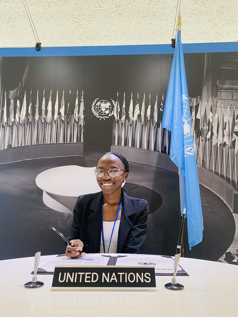 nilegirlsforum's tweet photo. We are at the @UN #HighLevelPoliticalForum in New York. This year’s theme; “Advancing sustainable,inclusive science &amp; evidence based solutions for the 2030 Agenda &amp; SDGs, reviewing Goals 3 (Health), 5 (Gender Equality), 8 (Decent Work), 14 (Life Below Water), &amp; 17 (Partnerships) https://t.co/JuQxdBV9nH
