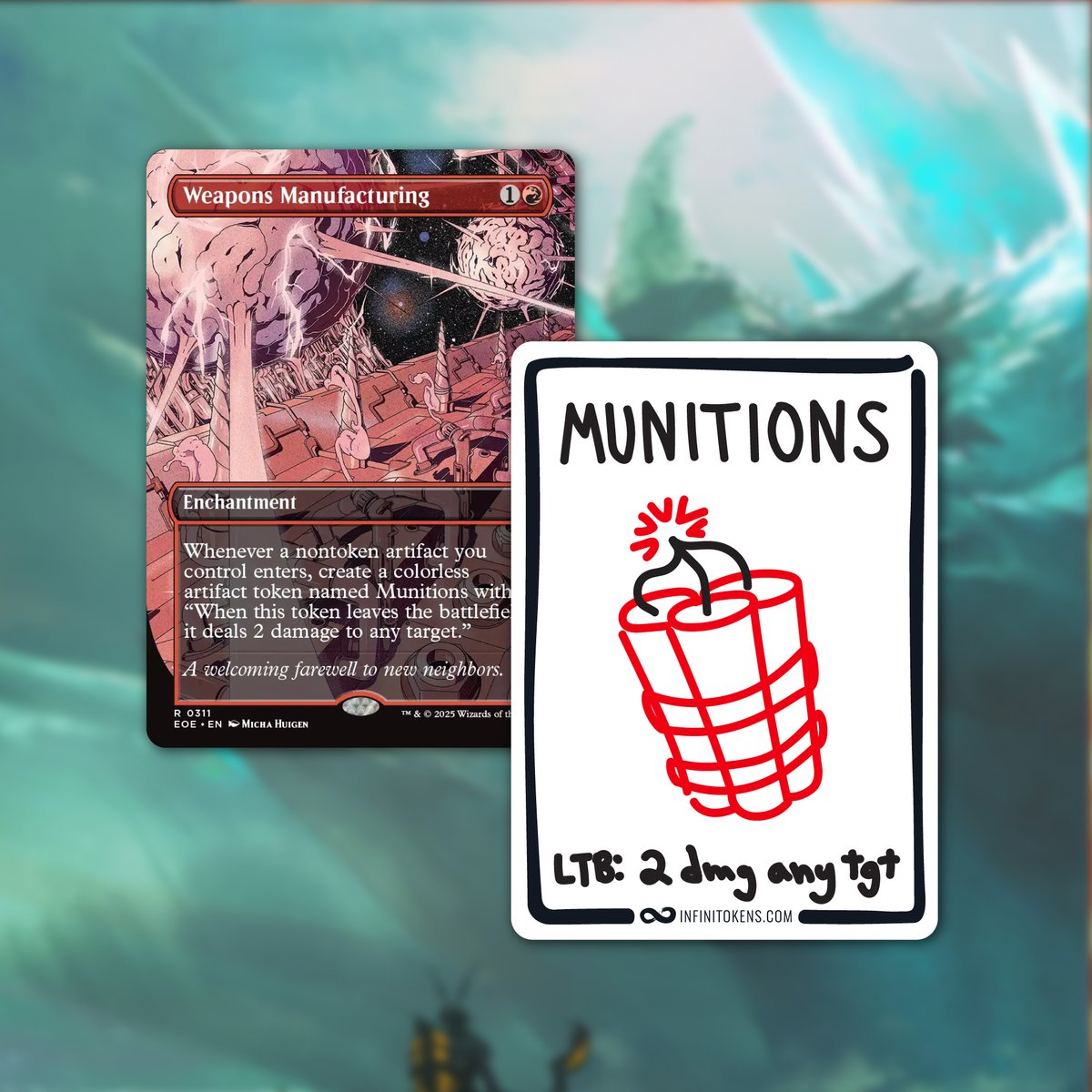 InfiniTokens's tweet image. What are your "munitions of choice"? #mtgeoe