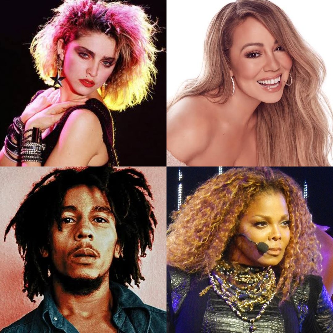 ThePopStuff's tweet image. 16 years ago, Rihanna cited Madonna, Mariah Carey, Bob Marley and Janet Jackson as her biggest musical idols and inspirations.