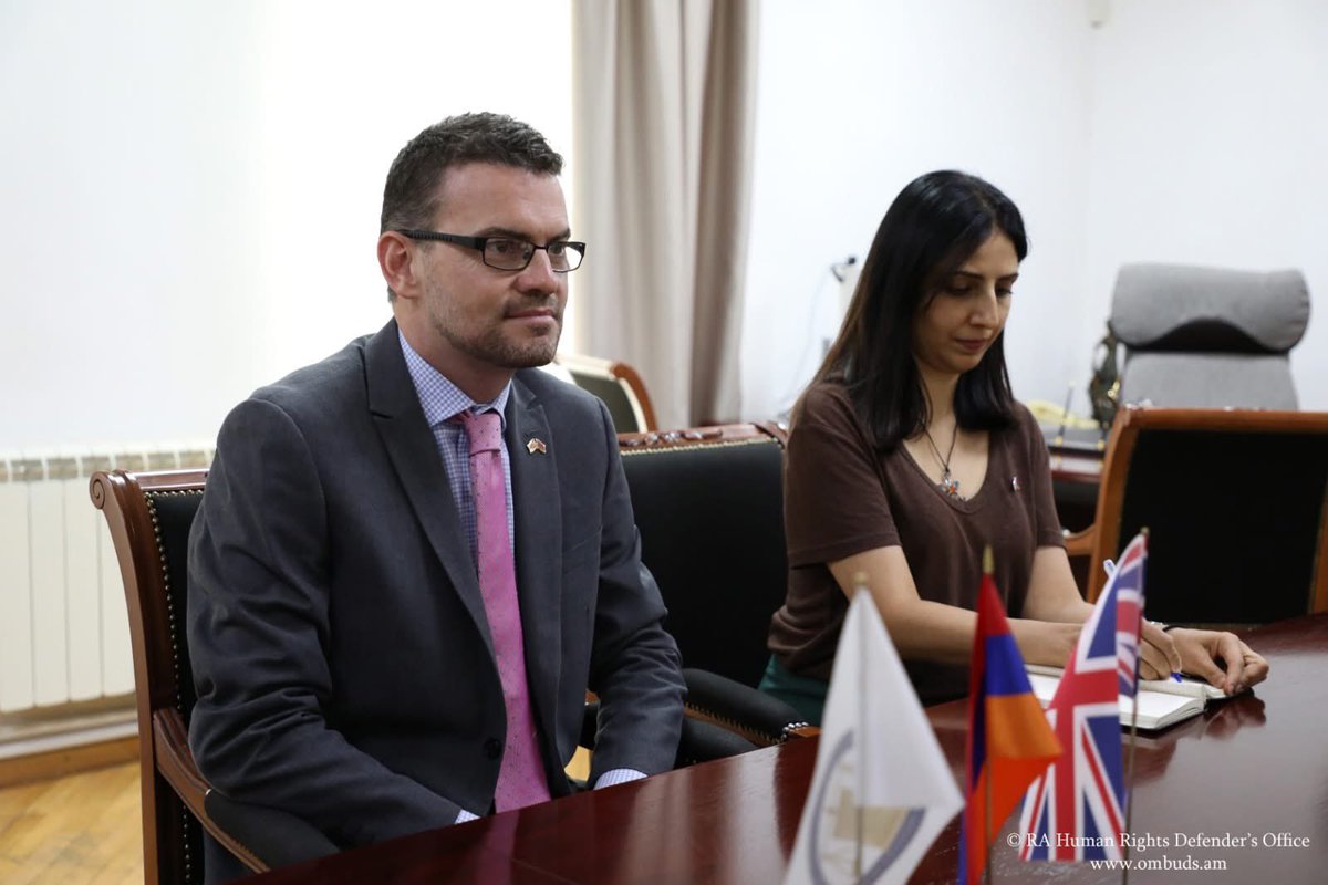 Armenia Ombudsperson 🇦🇲 (@ombudsarmenia) on Twitter photo 🇦🇲🤝🇬🇧 Pleased to meet UK Ambassador <a href="/JohnGallagherUK/">John Gallagher</a> as he concludes his mission in Armenia.
Grateful for the effective cooperation in promoting human rights, supporting vulnerable groups & strengthening the rule of law.
Wishing him continued success in all future endeavors! 🇦🇲🤝🇬🇧 Pleased to meet UK Ambassador <a href="/JohnGallagherUK/">John Gallagher</a> as he concludes his mission in Armenia.
Grateful for the effective cooperation in promoting human rights, supporting vulnerable groups & strengthening the rule of law.
Wishing him continued success in all future endeavors!