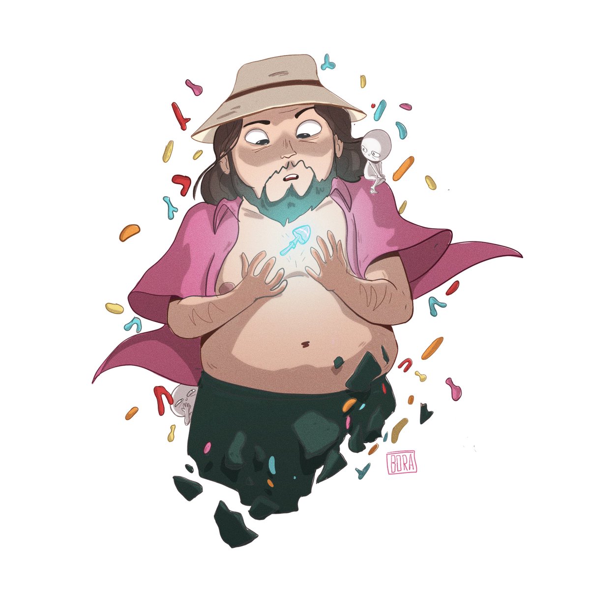 bguclumen's tweet image. A fanart for one of the best animated series of this year! 💊💊 #CommonSideEffects