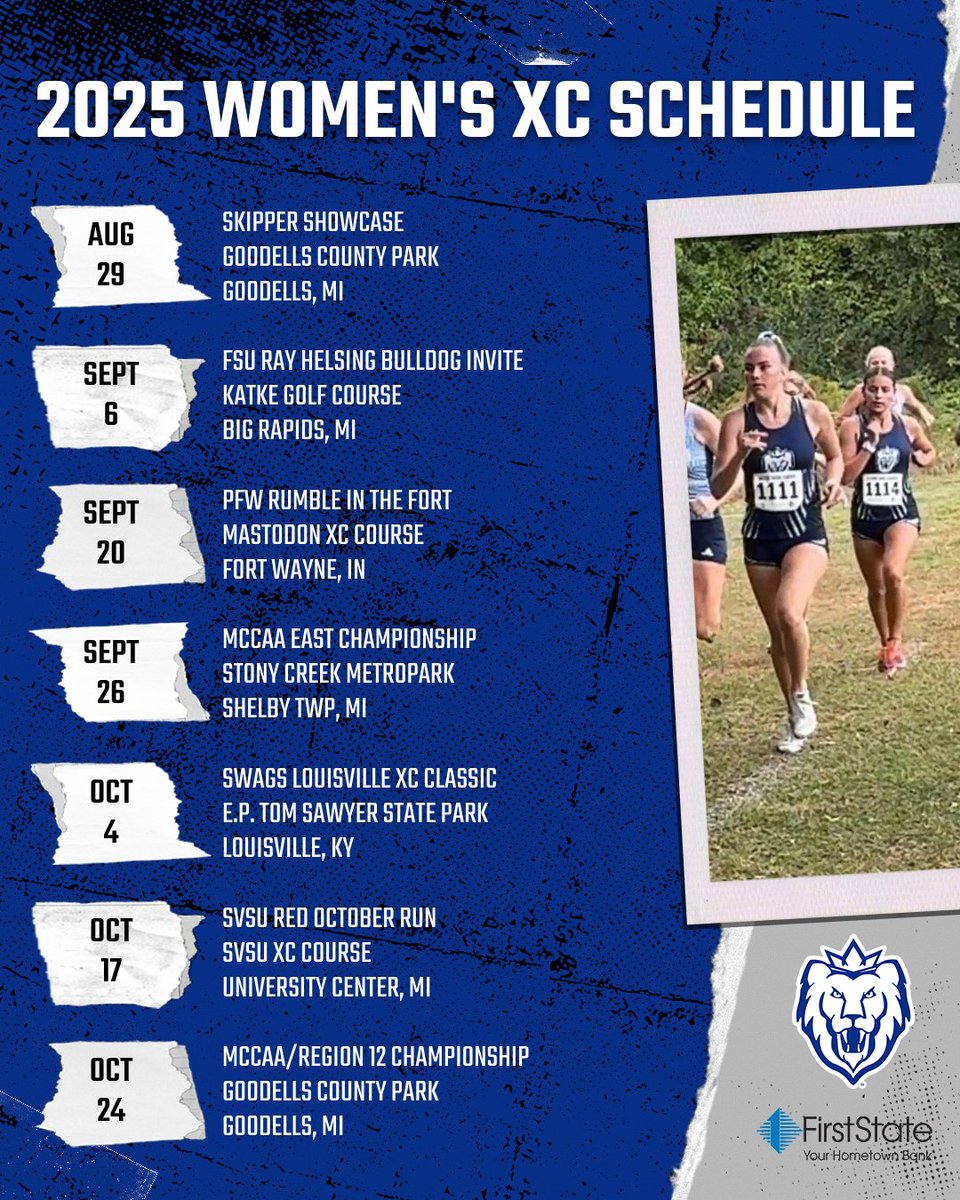 MacombMonarchs's tweet image. 𝟐𝟎𝟐𝟓 𝐂𝐫𝐨𝐬𝐬 𝐂𝐨𝐮𝐧𝐭𝐫𝐲 𝐒𝐜𝐡𝐞𝐝𝐮𝐥𝐞 🏃♀️🏃♂️
The countdown is on! @MacombXC's season opener is Aug. 29 one hour north at Goodells County Park! The Monarchs will host the MCCAA East Championship once again this season (Sept. 26 at Stony Creek Metropark)!
#WeReign👑