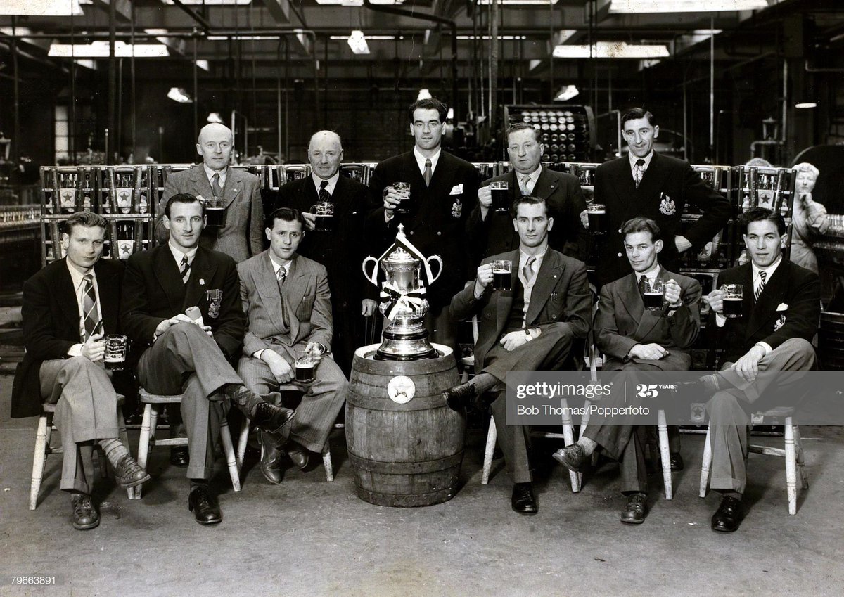 northumbriana's tweet image. Could anyone hazard a guess what they’re drinking here at Newcastle Breweries in 1951? Could be Brown Ale but it’s not usually served in a pint glass like that. Exhibition maybe?
