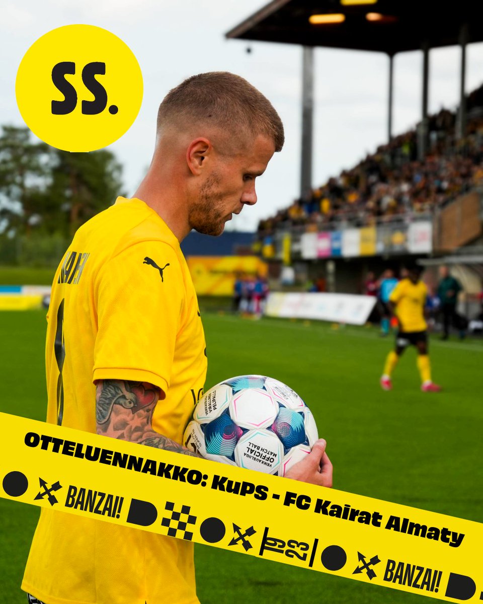 KuPS1923's tweet image. 📰Käy lukemassa otteluennakko kotisivuiltamme kups.fi ✅
🆚 KuPS - FC Kairat Almaty
⚽️ Mestarien liigan karsinta, kierros 2
🕖 Ti 22.7. klo 18.00, portit auki 16.30
🏟️ Väre Areena
📺 KuPSTV
🎫 kups.fi/paasyliput
🤝 Ennakon tarjoaa Savon Sanomat