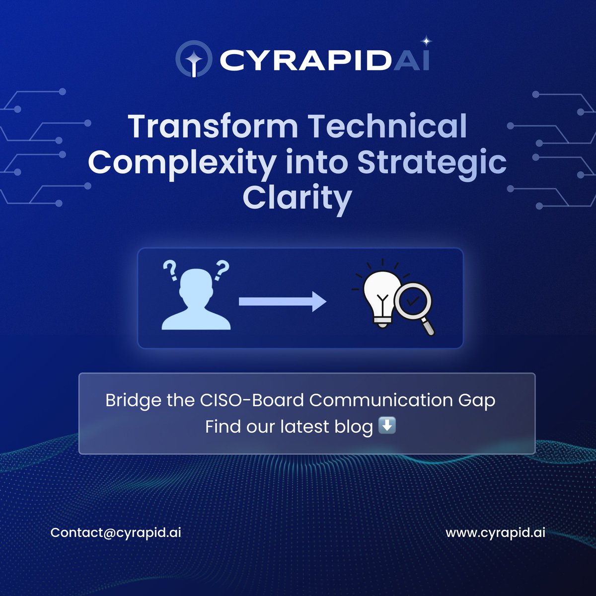 CYRAPID_GenAI's tweet image. Boards want business impact, not vulnerabilities.
Leading CISOs now speak the language of business.
✅ Rising regulations
✅ AI-driven insights
✅ Smarter board conversations

See how: cyrapid.ai/blogs/cisos_bo…

#CISO #Cybersecurity #BoardGovernance #RiskManagement