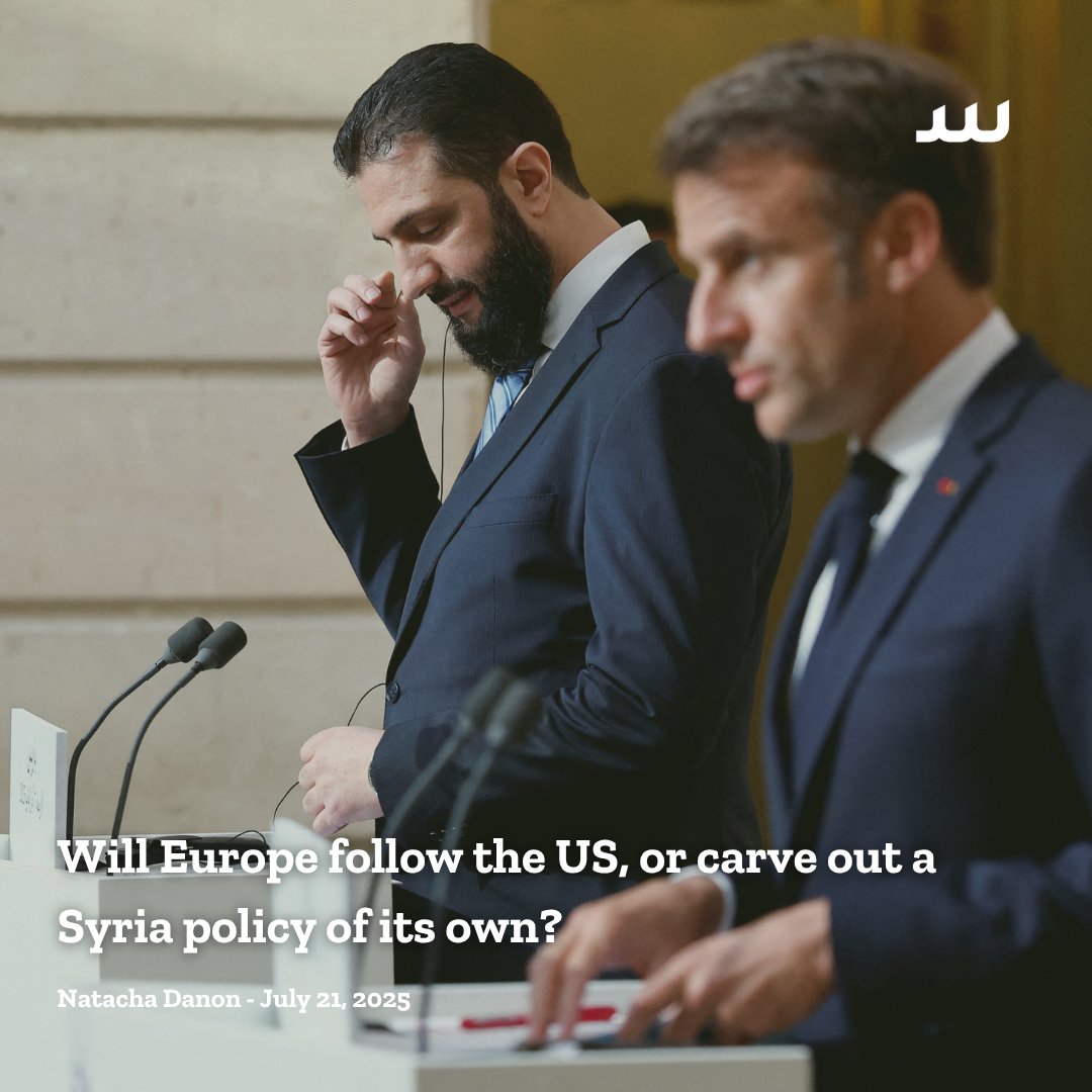🧵 As Europe navigates Syria’s post-Assad reality, will it walk in the US’ footsteps or chart a course of its own?

🔗 bit.ly/3GVV25W