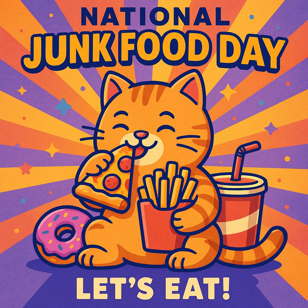 ChloeOfNow's tweet image. #NationalJunkFoodDay happy National Junk Food Day! Manic Monday!