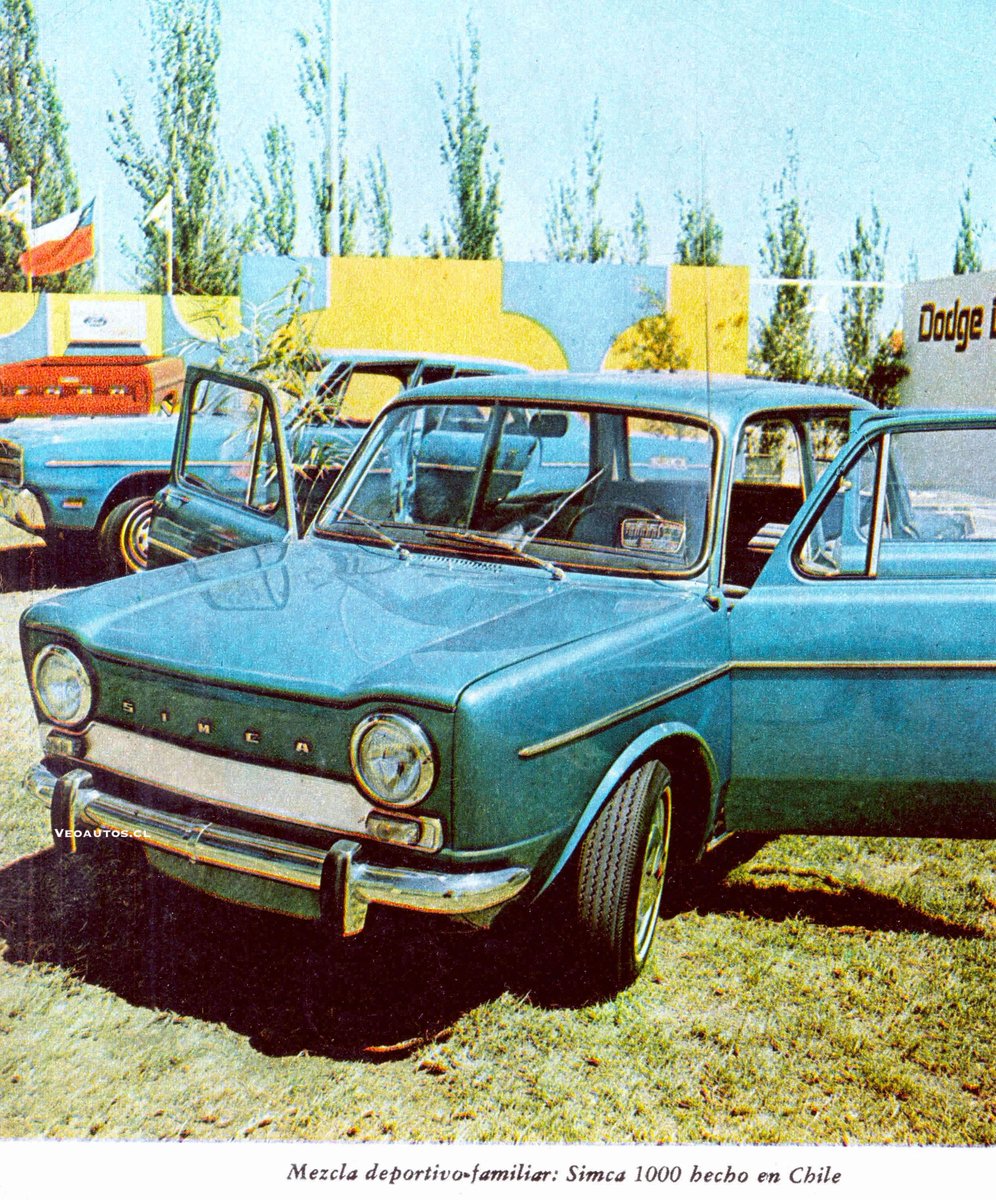 VeoAutos's tweet image. SIMCA 1000 Chile 1969, año en que se ensamblan en Arica "393" unidades, y un total de "7.356" unidades entre los años 1962 y 1973.

+ Info facebook.com/photo/?fbid=13…

#simca1000 #simcachile #simca1969 #Arica  @RiveraNotario