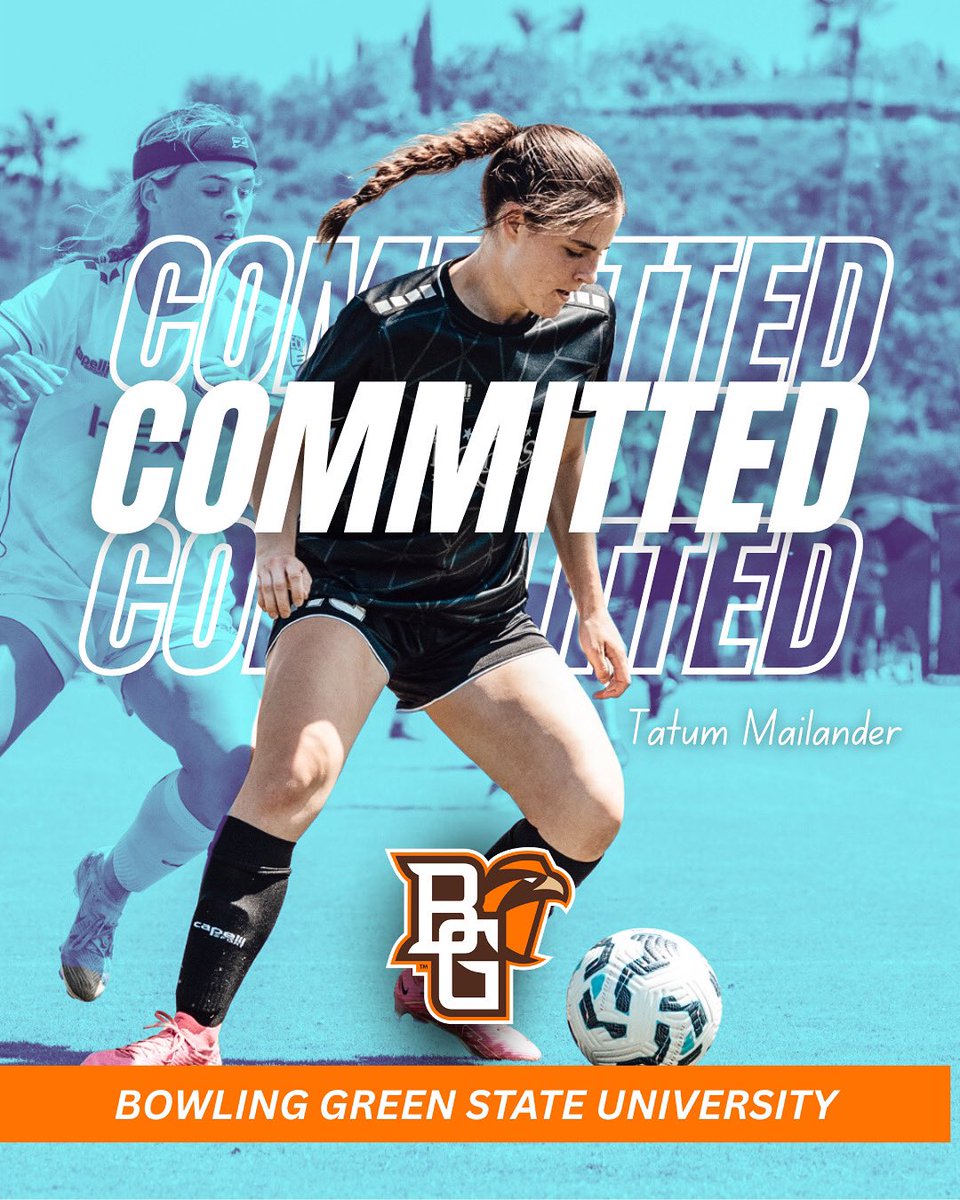 𝑪𝒐𝒎𝒎𝒊𝒕𝒕𝒆𝒅
Eclipse Select Class of 2026, 2008 @ecnlgirls <a href="/Tatum_Mailander/">Tatum Mailander - 2026</a> is taking her talents to <a href="/BGSU_WSoccer/">BGSU Women’s Soccer</a> 🟠🟤
⚽️ NCAA DI 

Congratulations, Tatum 🙌🏼 Eclipse is so proud of you!
@ecnlgirls @imyouthsoccer 
#TheEclipseNation | #ProvenPathway #classof2026 #D1