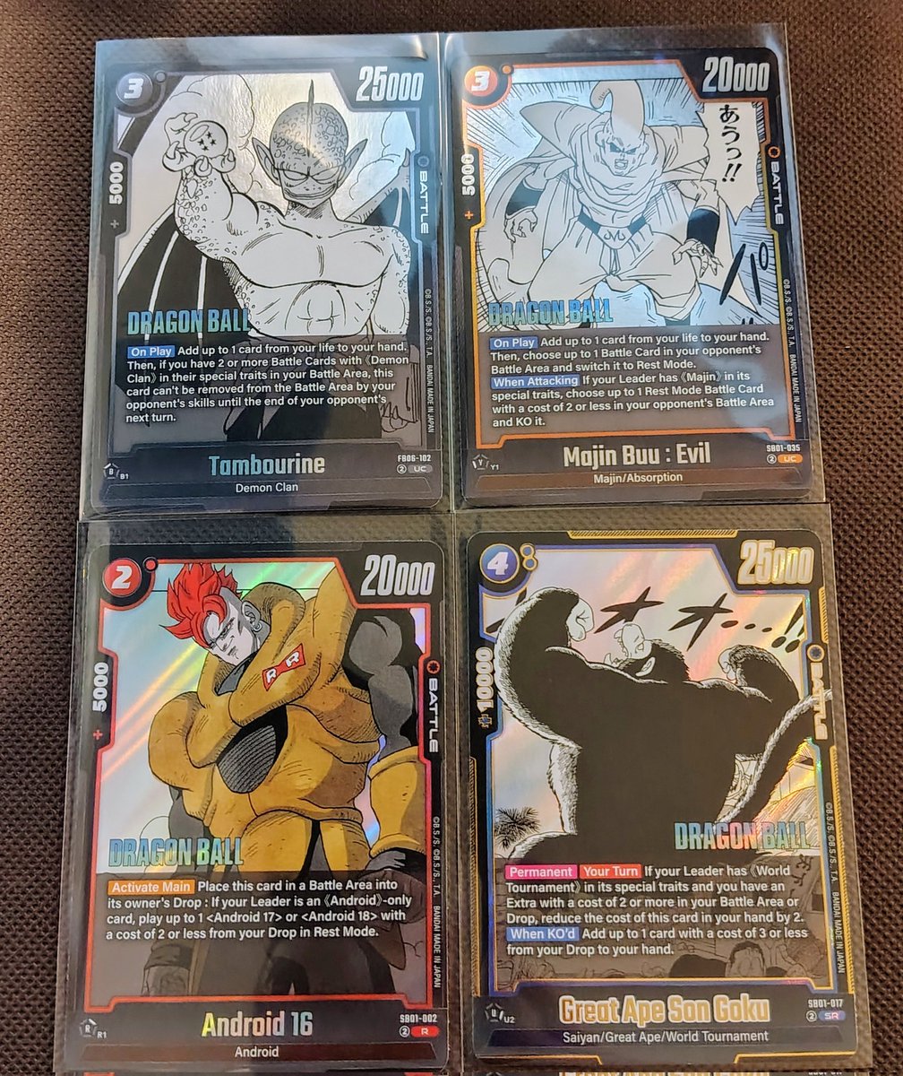 GenuineGME's tweet image. DBZ Manga Booster pack 3 of 9 from @gamestop
The quality and details are 🔥