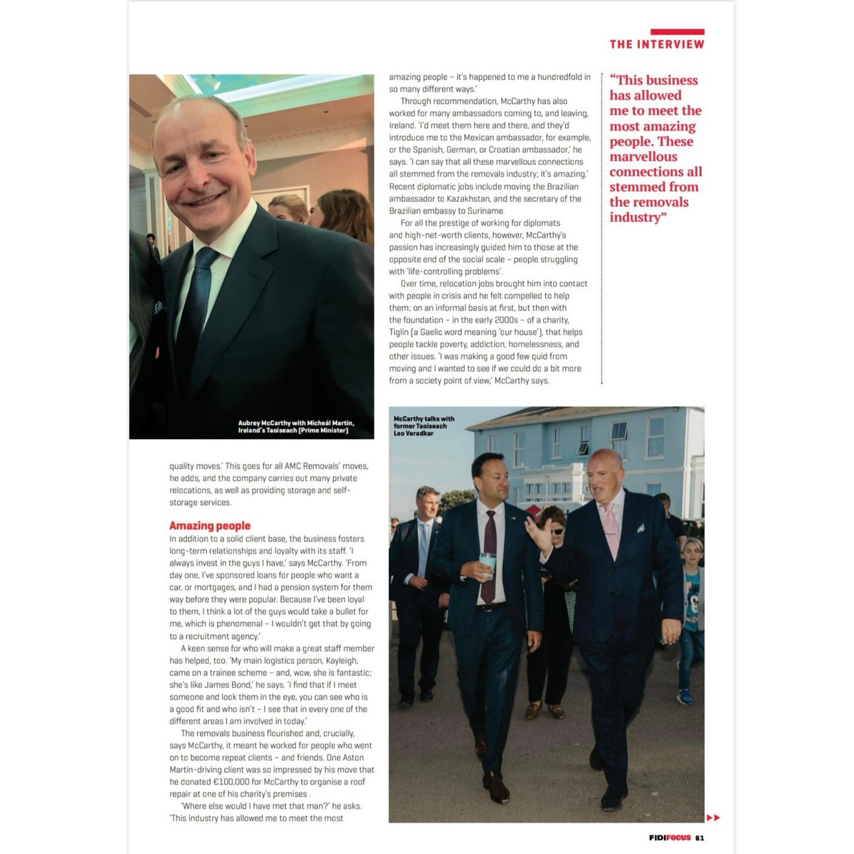 carthy_aubrey's tweet image. Proud to be featured in @FIDIglobal by editor Dominic Weaver, where I reflect on the intersection of the moving industry, social entrepreneurship, and public service. From starting out in the moving business to building a team committed to ethical relocation, and now serving in…