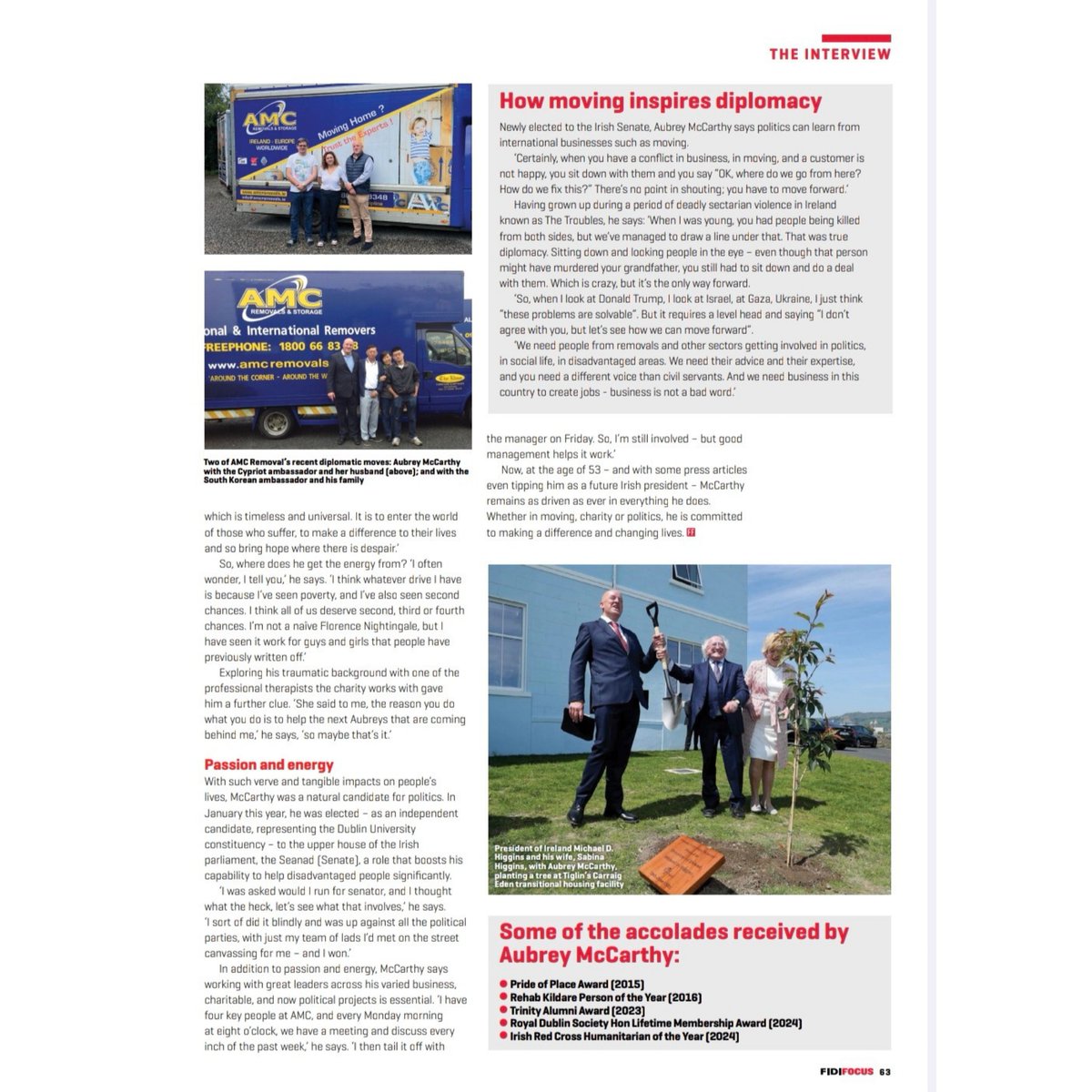 carthy_aubrey's tweet image. Proud to be featured in @FIDIglobal by editor Dominic Weaver, where I reflect on the intersection of the moving industry, social entrepreneurship, and public service. From starting out in the moving business to building a team committed to ethical relocation, and now serving in…