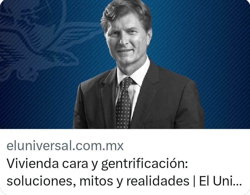 Insiste <a href="/edelamadrid/">Enrique de la Madrid</a> en posicionar una narrativa simplista y a modo sobre el problema de la vivienda. Y en este artículo lo confirma: le interesa solo la parte que le preocupa a los desarrolladores. Lo demás, no.

Abro breve 🧵 sobre algunos de los errores de este artículo.