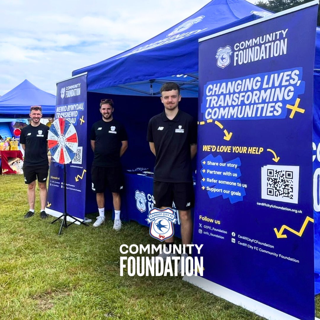 CCFC_Foundation's tweet image. 🎡 Throwing it back to an amazing weekend at the Llanrumney Fair!
We loved getting the kids moving, sharing more about our outreach work, education opportunities & holiday camps — all in a space built for community ⚽
A huge thank you to our valued charity partners at Willis…