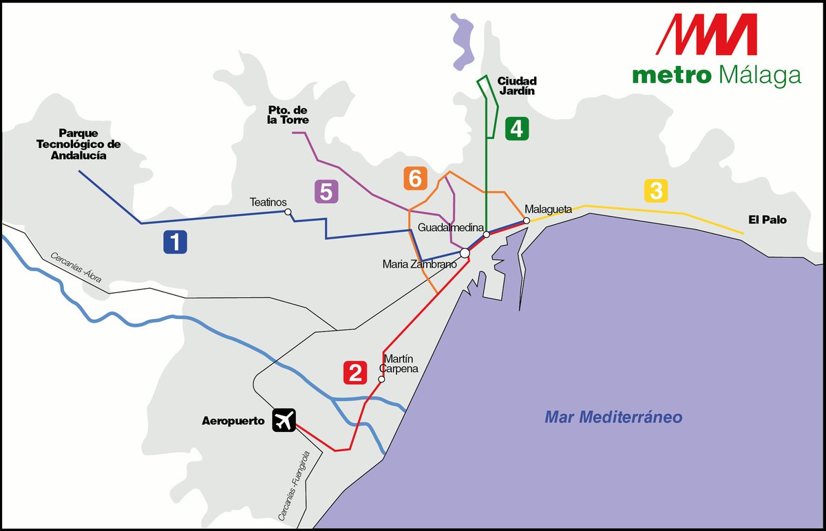 🔴 Si con el metro más pequeño del país (13,6 km) se transporta a 20 millones de pasajeros, imagínate con un metro de verdad. 😉
#Málaga