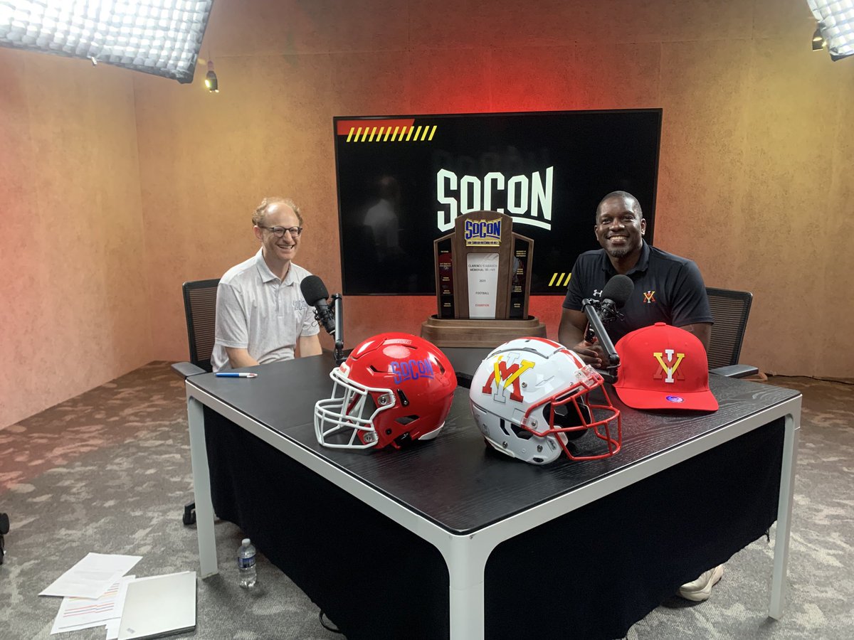 jamjamwalton's tweet image. Day 1 of @SoConSports Football Media Day 🎥 
Lights, Camera, Action! #RahVaMil