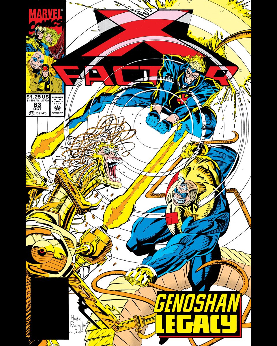 ClassicXMen's tweet image. X-Factor #83 cover dated October 1992.
The X-Patriots, a group of Genoshan mutant refugees, set up camp in New York. X-Factor, with the aid of Val Cooper, must make a tough decision when it comes to protecting the X-Patriots' freedom.