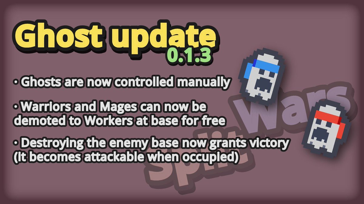 tortill4's tweet photo. 👻 Ghost update for Split Wars was just released!

Get it on Android: https://t.co/FhBZQN38pY

#IndieGame #GodotEngine #itchio #GameDev #IndieDev #GameDesign #IndieGameDev #GamingCommunity https://t.co/iR7srNmwht