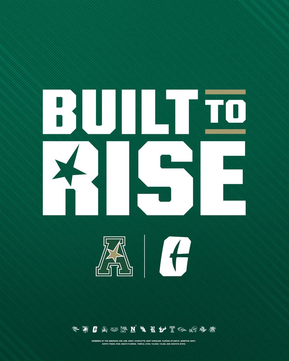 Charlotte49ers's tweet image. Proud member of the American Conference 😎
#BuiltToRise x #GoldStandard⛏️