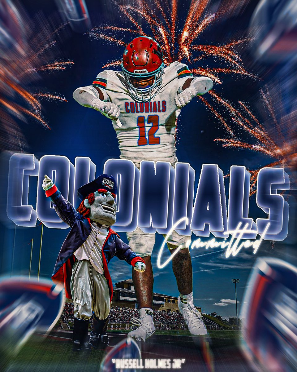 russholms1's tweet image. Blessed To Announce My Commitment To Robert Morris University. Ready For This Next Chapter! #LetsGoBobbyMo @BigMenNTrenches @EdOBrienCFB @PRZVicCastillo @GovanMediaGroup @PaFootballNews @NecBlitz @coach_zoo_1 @CoachTJHolmes