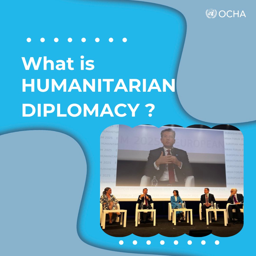 ocharomena's tweet image. #HumanitarianDiplomacy is about more than dialogue. It's about securing access, protecting lives, and upholding humanitarian principles in the most challenging contexts.
It’s a vital tool to prevent, reduce, and respond to humanitarian needs.
Read👇
unocha.org/publications/r…