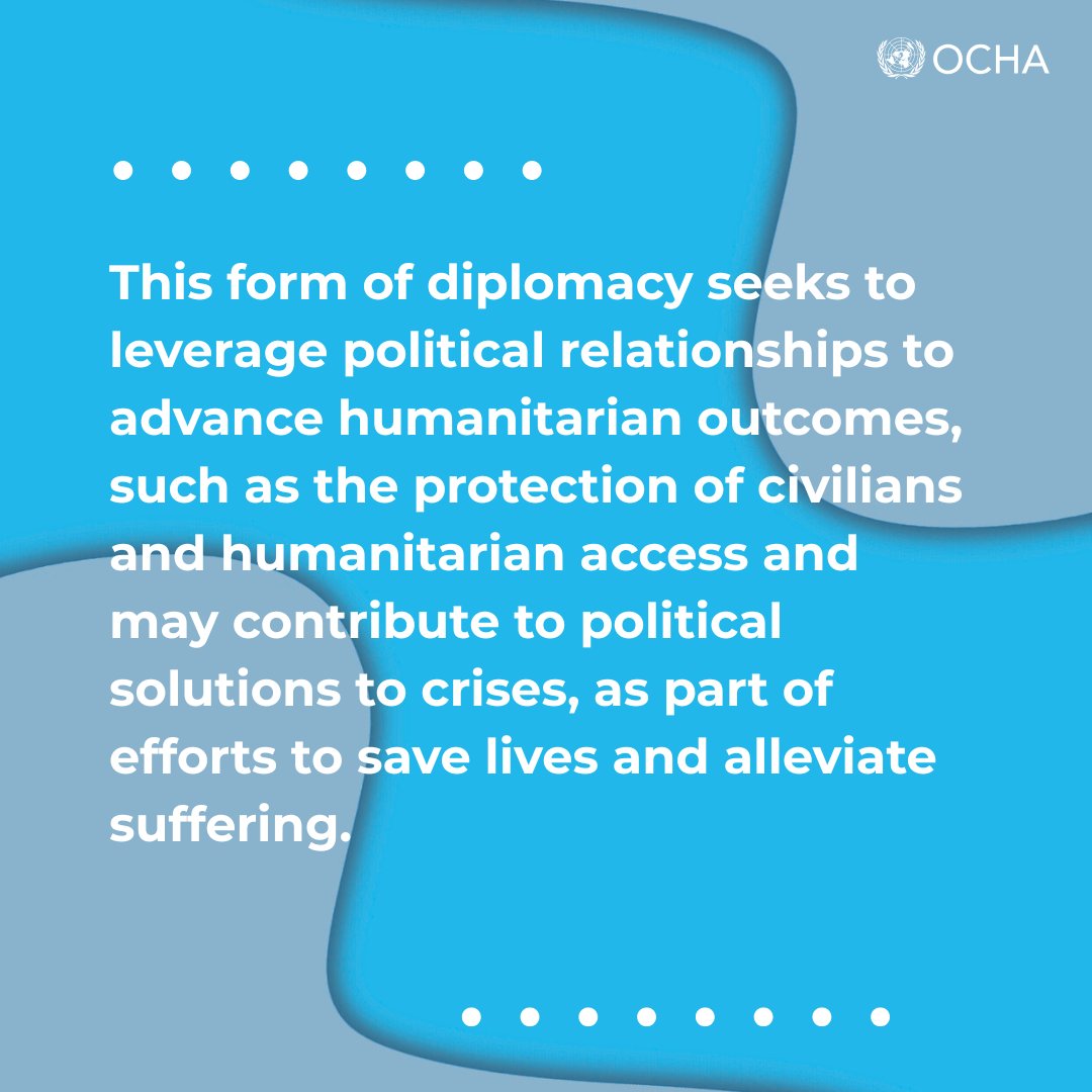 ocharomena's tweet image. #HumanitarianDiplomacy is about more than dialogue. It's about securing access, protecting lives, and upholding humanitarian principles in the most challenging contexts.
It’s a vital tool to prevent, reduce, and respond to humanitarian needs.
Read👇
unocha.org/publications/r…