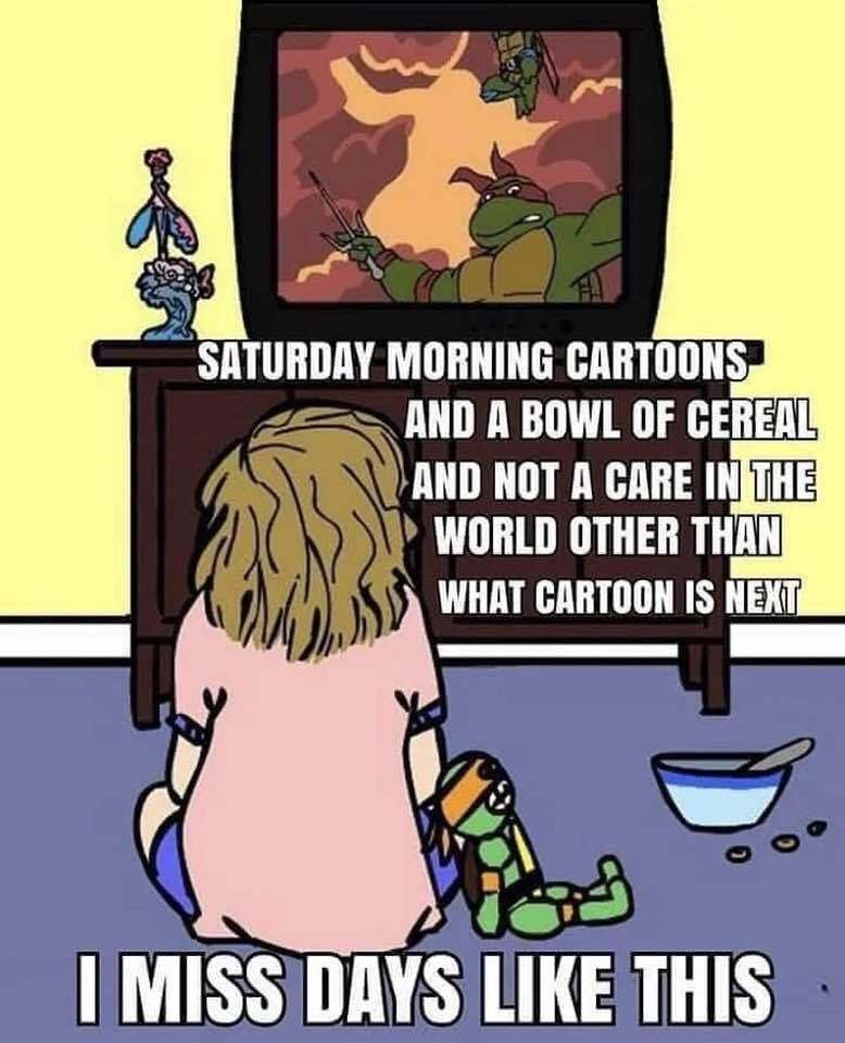wiseconnector's tweet image. Did you ever have these magical Saturday mornings as a kid?