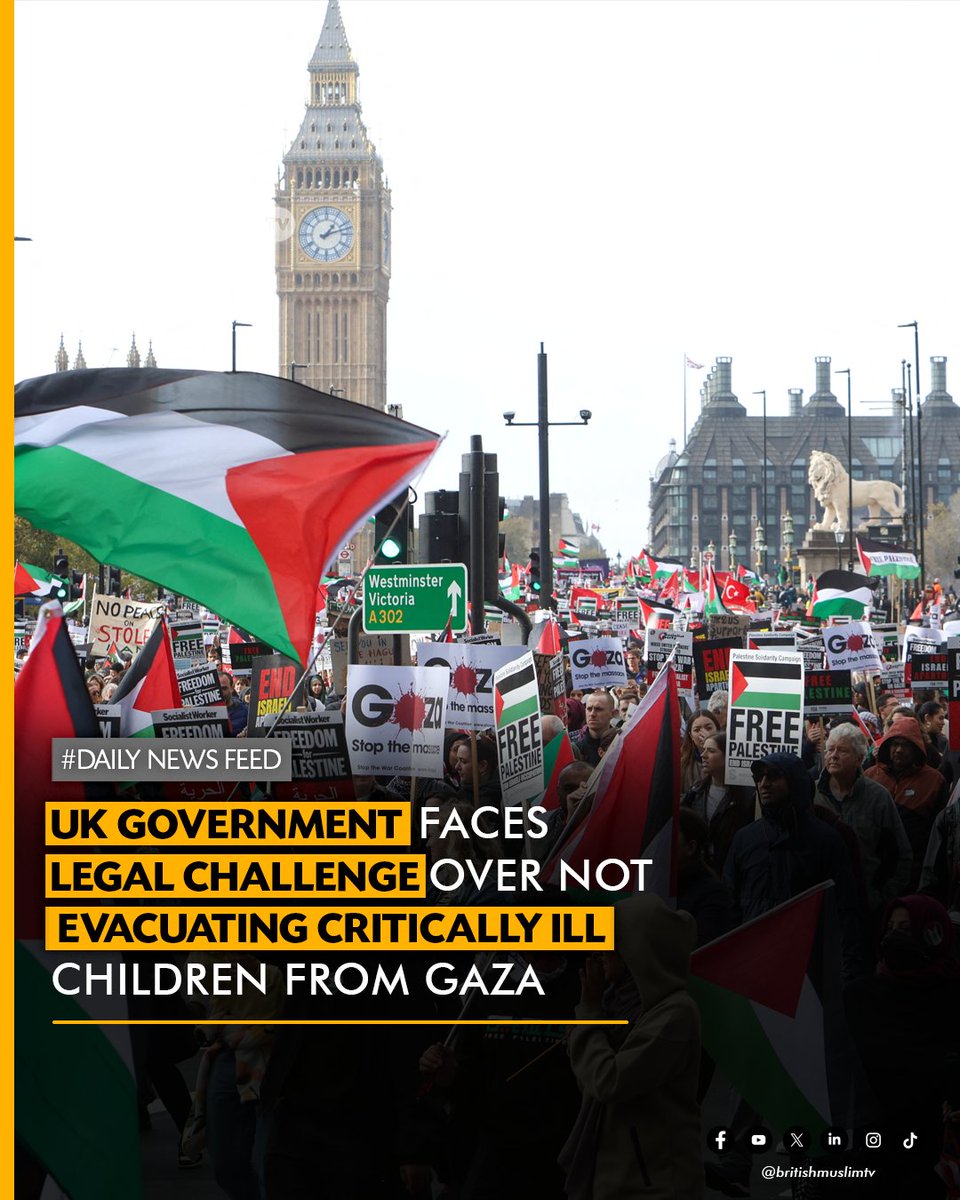 BritishMuslimTV's tweet image. The UK government faces legal action for refusing to medically evacuate critically ill children from Gaza. Lawyers argue this decision ignores the severe medical shortages in Gaza and contrasts with past evacuations during conflicts like Bosnia and Ukraine. The case highlights…
