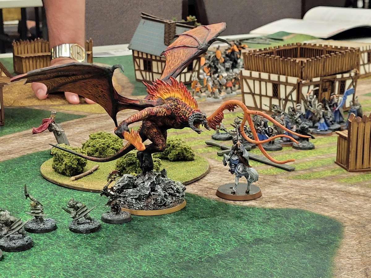 HMGS_Inc's tweet image. The Middle-earth Strategy Battle Game tournament at #historicon2025 was an epic clash of heroes and armies! Players battled for the fate of Middle-earth in an unforgettable showdown. Glory was earned—legends were made! #LordoftheRings #LotR #TabletopGaming #mesbg