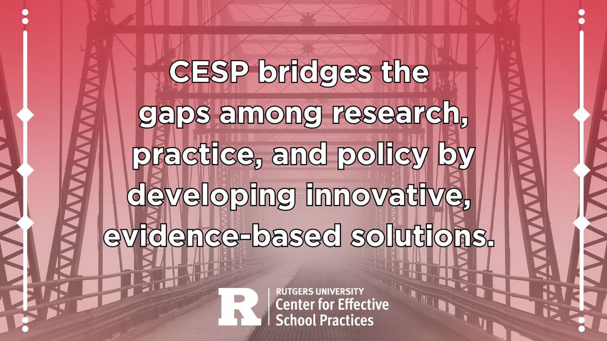 Rutgers CESP (@rutgerscesp) on Twitter photo At the heart of all our services lies authentic collaboration, ensuring there is meaning and purpose to our work. Read more about our story here: cesp.rutgers.edu/about #RutgersCESP #InformedServices At the heart of all our services lies authentic collaboration, ensuring there is meaning and purpose to our work. Read more about our story here: cesp.rutgers.edu/about #RutgersCESP #InformedServices