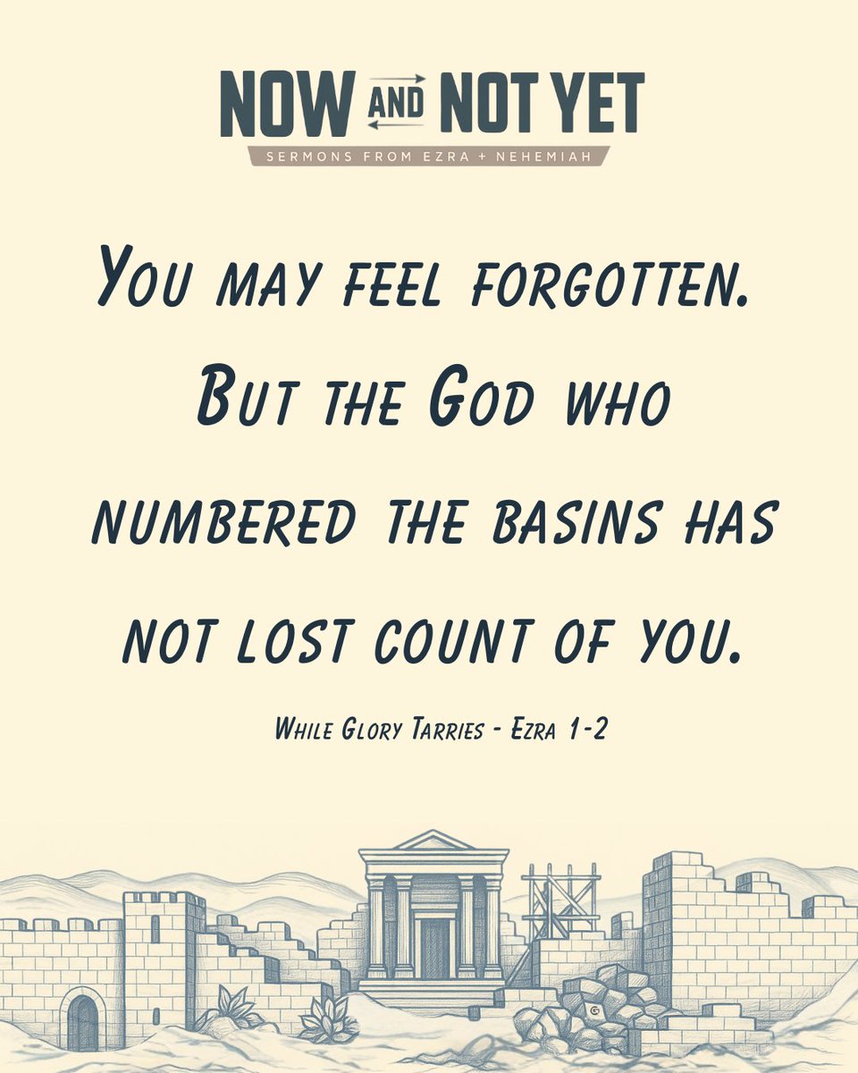 gospelwayrowan's tweet image. Ezra 1–2 reminds us that even in seasons of silence, God is not absent. He stirred the heart of a king. He stirred the hearts of exiles. And He even counted the vessels of worship long forgotten in Babylon.