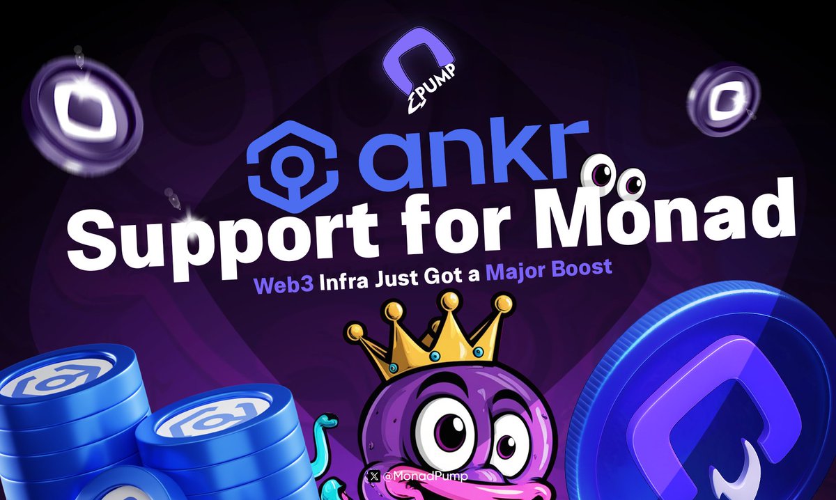 MonadPump's tweet image. 🚀 Ankr Adds Support for Monad — Web3 Infra Just Got a Major Boost
@ankr , one of the leading Web3 infrastructure providers, has officially integrated Monad into its RPC ecosystem. Developers can now tap into fast, reliable RPC access for Monad through Ankr’s global…