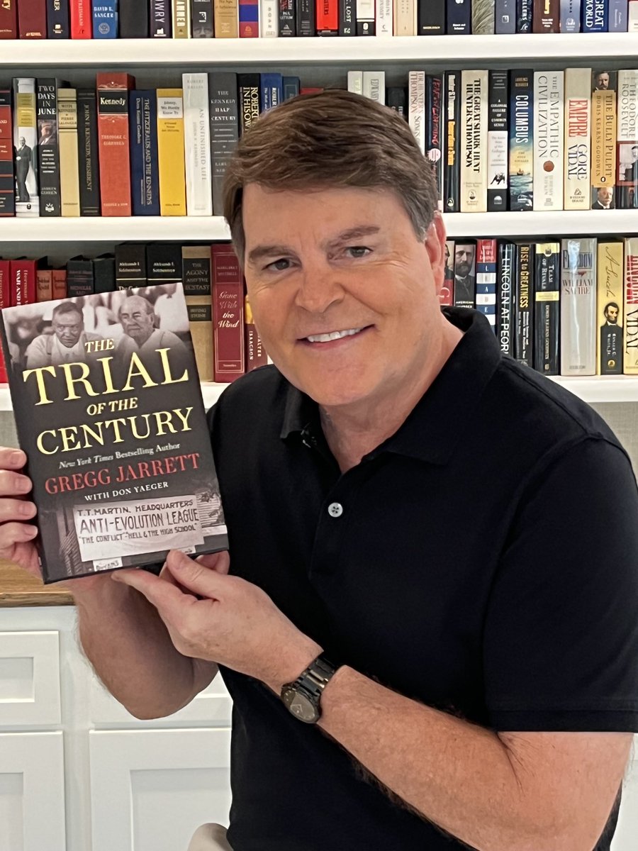 GreggJarrett's tweet image. Today is the 100-year anniversary of the “Monkey Trial.” Read all about it in my book, The Trial of the Century