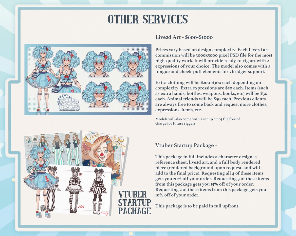 Cheesy (Comms + VGen OPEN) 🤡 tweet media