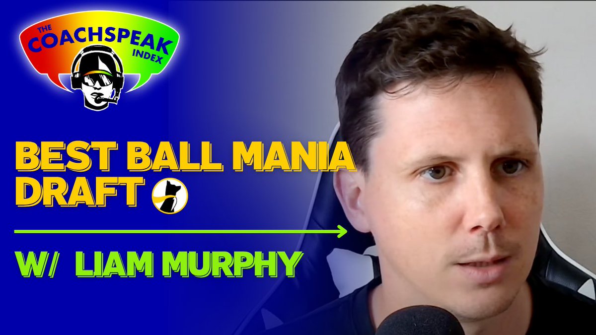 CoachspeakIndex's tweet image. livestreaming schedule for this week’s Best Ball Mania drafts:
Wednesday, 2pm ET — Jamey Eisenberg (@JameyEisenberg)
Wednesday, 3pm ET — Liam Murphy (@ChessLiam)
Friday, 2pm ET — Dave Kluge (@DaveKluge)
Friday, 3pm ET — Michael F. Florio (@MichaelFFlorio)…